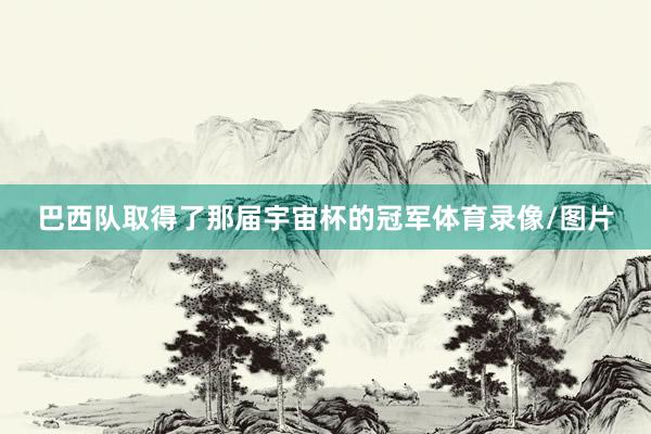 巴西队取得了那届宇宙杯的冠军体育录像/图片