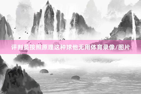 评判员按照原理这种球他无用体育录像/图片