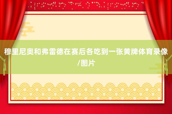 穆里尼奥和弗雷德在赛后各吃到一张黄牌体育录像/图片