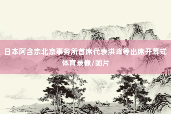 日本阿含宗北京事务所首席代表洪峰等出席开幕式体育录像/图片