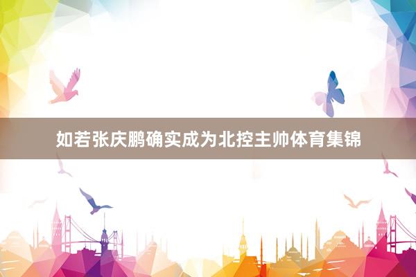 如若张庆鹏确实成为北控主帅体育集锦