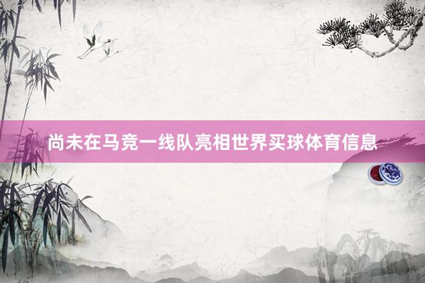 尚未在马竞一线队亮相世界买球体育信息