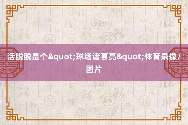 活脱脱是个"球场诸葛亮"体育录像/图片