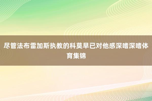 尽管法布雷加斯执教的科莫早已对他感深嗜深嗜体育集锦