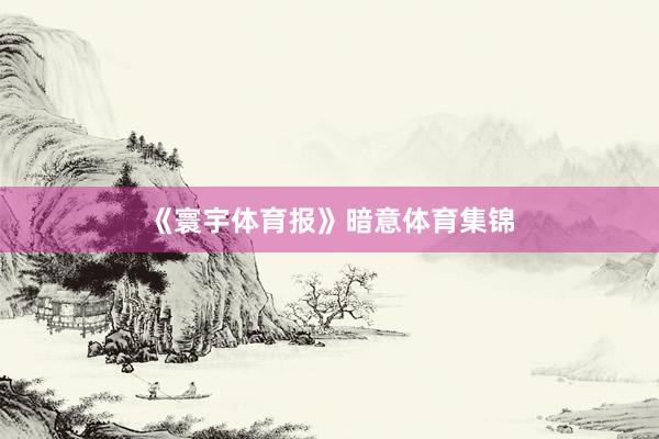 《寰宇体育报》暗意体育集锦