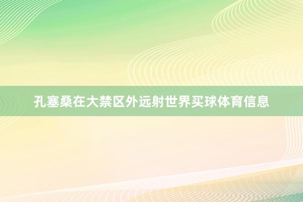 孔塞桑在大禁区外远射世界买球体育信息