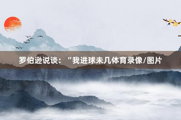 罗伯逊说谈：“我进球未几体育录像/图片