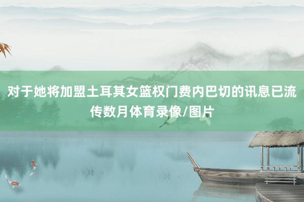 对于她将加盟土耳其女篮权门费内巴切的讯息已流传数月体育录像/图片