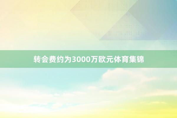 转会费约为3000万欧元体育集锦