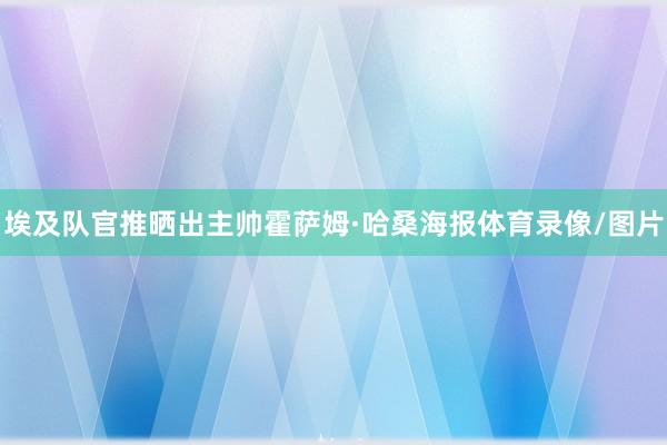 埃及队官推晒出主帅霍萨姆·哈桑海报体育录像/图片